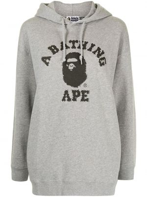 Trykt hettegenser A Bathing Ape® grå