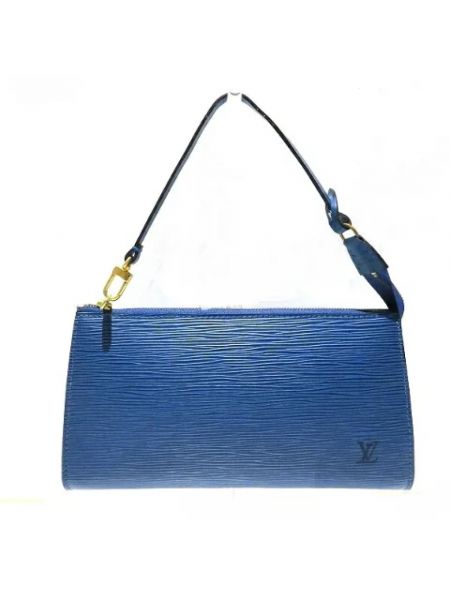 Torebka skórzana retro Louis Vuitton Vintage niebieska