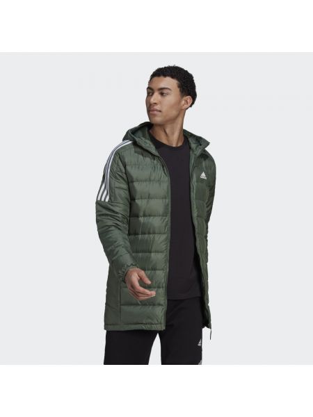 Zielona kurtka puchowa Adidas