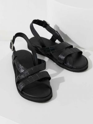 Kožne sandale Answear Lab crna