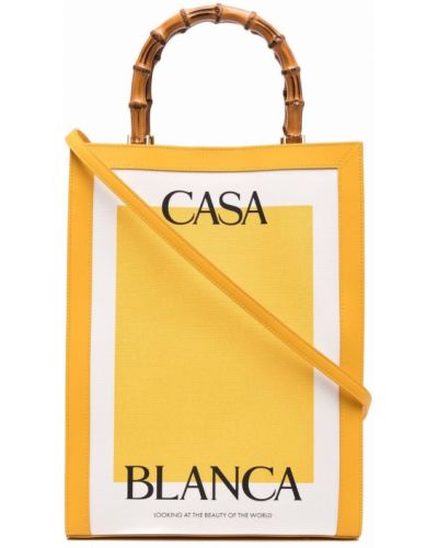 Τσάντα shopper με σχέδιο μπαμπού Casablanca