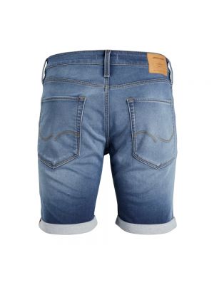 Einfarbige jeans shorts mit geknöpfter mit reißverschluss Jack & Jones blau