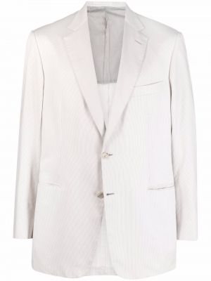 Blazer con botones a rayas Brioni blanco