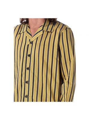 Camisa a rayas manga larga Bode amarillo