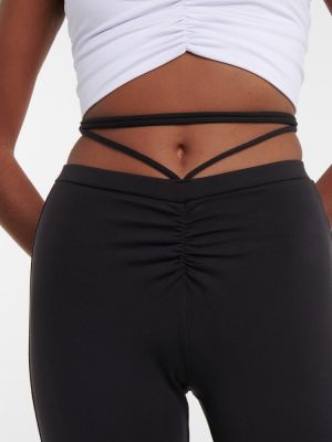 Pantaloni sport cu talie înaltă Alo Yoga negru