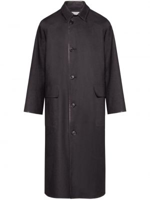 Manteau en coton Maison Margiela noir