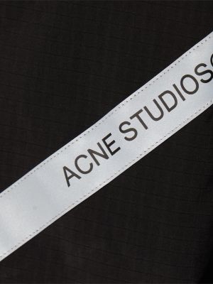 Chaqueta de nailon Acne Studios negro