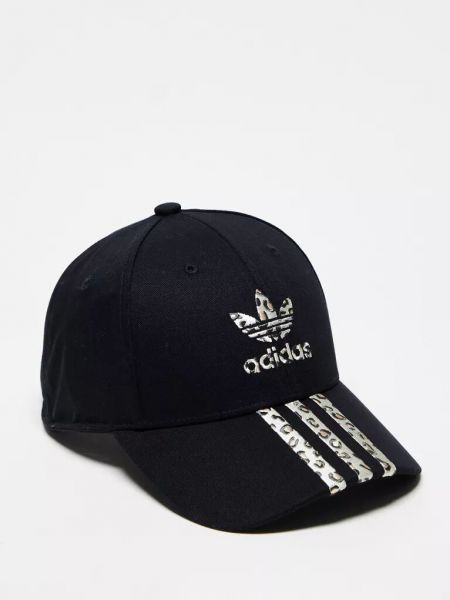Леопардовая кепка с принтом Adidas Originals черная