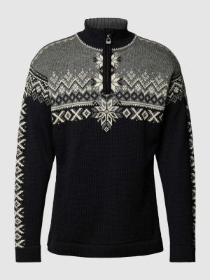 Dzianinowy sweter ze stójką Dale Of Norway czarny