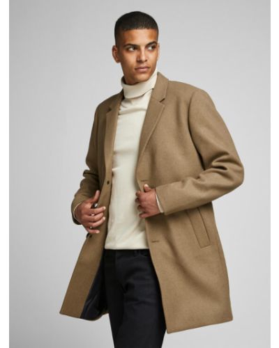 Cappotto invernale di lana Jack&jones marrone