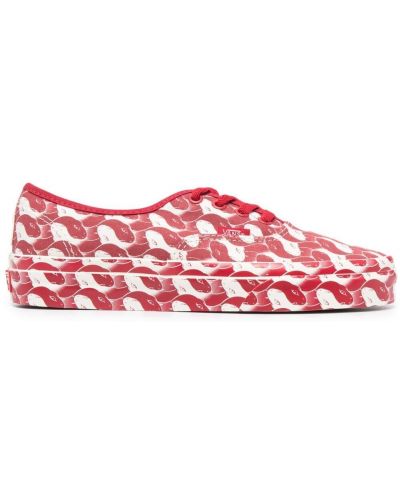 Zapatillas con estampado con estampado abstracto Vans rojo