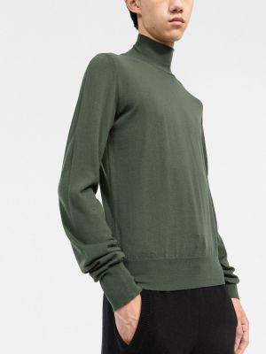 Pull col roulé en tricot col roulé There Was One vert