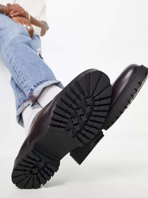 Кожаные туфли на шнуровке чанки Walk London