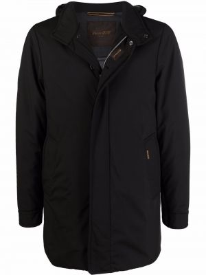 Lange jacke mit reißverschluss Moorer schwarz