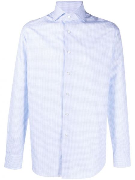 Camisa con estampado geométrico Xacus azul