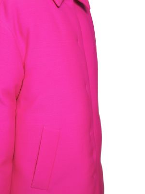 Oversized hodvábna vlnená páperová bunda Valentino