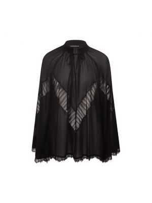 Черная блузка из вискозы Dondup