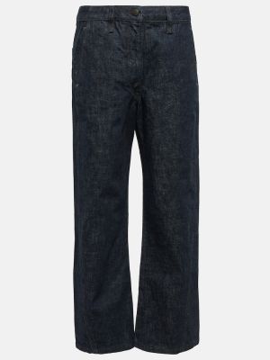 Laia lõikega kõrge vöökohaga teksapüksid Lemaire sinine