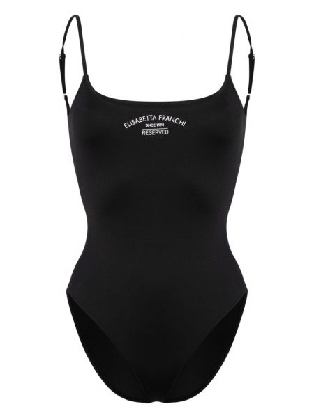 Maillot de bain à imprimé Elisabetta Franchi noir