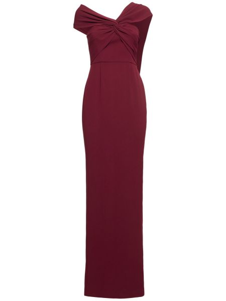 Maksi elbise Roland Mouret bordo