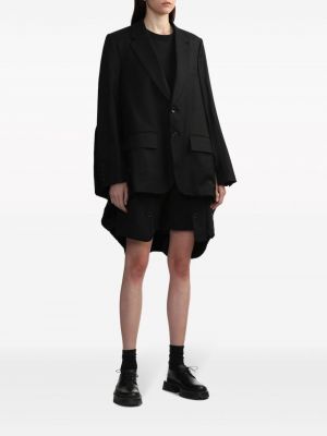 Manteau à boutons asymétrique Junya Watanabe noir
