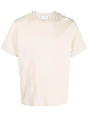Bombažna majica s potiskom Coperni bela