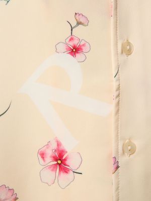 Kvetinová košeľa s krátkymi rukávmi Represent čierna