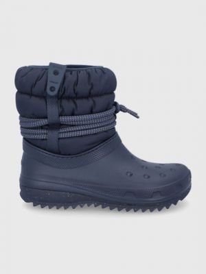 Зимние ботинки Crocs синие