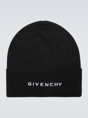 Vlněný čepice Givenchy černý