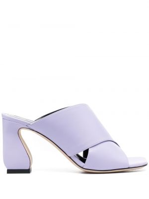 Papuci tip mules Si Rossi violet