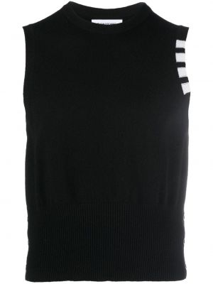 Pruhovaná vesta Thom Browne černá