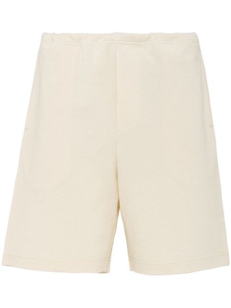 Shorts de sport en coton Prada blanc