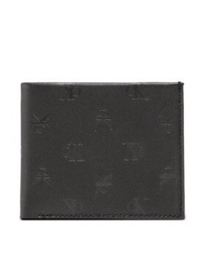 Calvin Klein Jeans Veľká pánska peňaženka Monogram Soft Bifold W/Coin Aop K50K510437 Čierna
