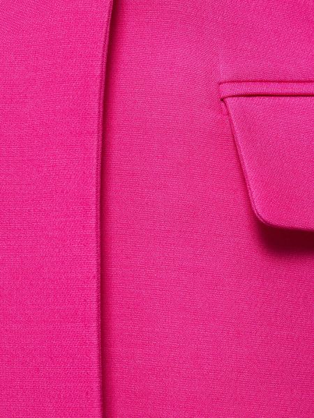 Selyem gyapjú masnis mini ruha Valentino rózsaszín