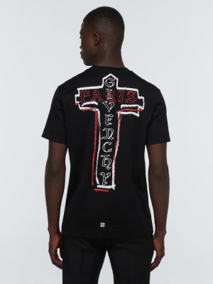 T-shirt slim fit con stampa Givenchy nero