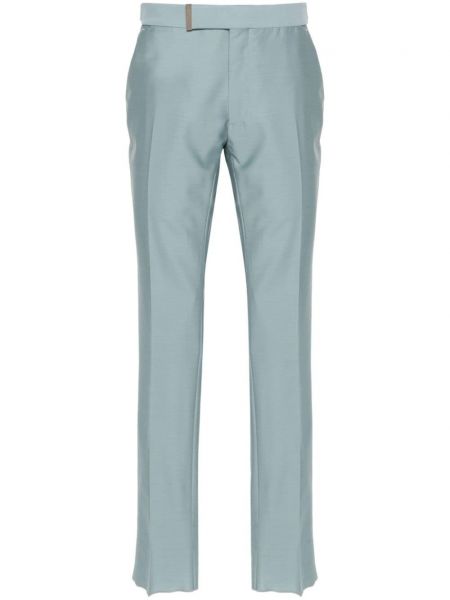 Nohavice s lisovaným záhybom Tom Ford modrá