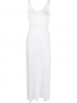 Прилепнала миди рокля без ръкави Jean Paul Gaultier Pre-owned бяло