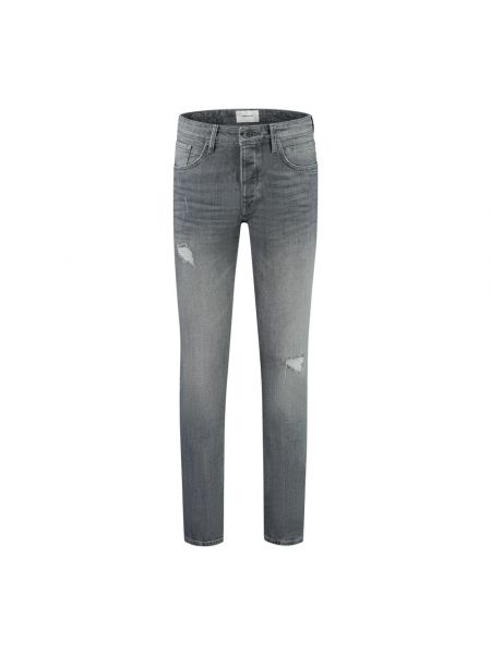 Jeansy skinny slim fit Pure Path szare