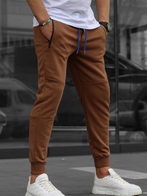 Spodnie sportowe Madmext brązowe