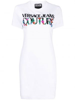 Vestito di jeans Versace Jeans Couture, bianco