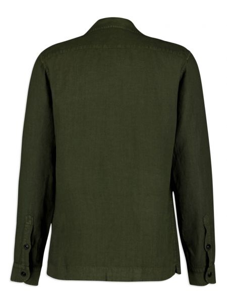 Lininė marškiniai Boglioli žalia