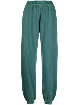 Памучни спортни панталони Carhartt Wip зелено