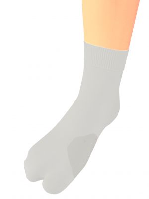 Ponožky Bratex sivá