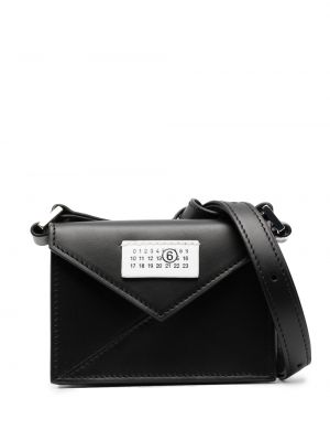 Leder schultertasche Mm6 Maison Margiela schwarz