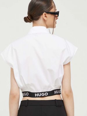 Laza szabású pamut ing Hugo fehér