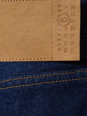 Laia lõikega puuvillased teksapüksid Mm6 Maison Margiela sinine