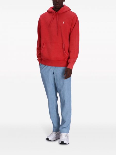 Medvilninis polo marškinėliai Polo Ralph Lauren raudona