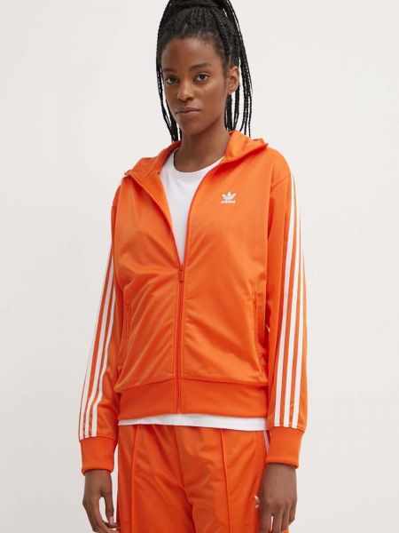 Bluza rozpinana Adidas Originals pomarańczowa