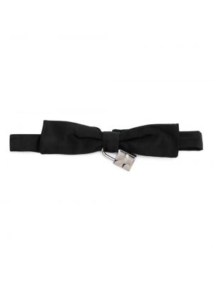 Svilena kravata z lokom Dsquared2 črna