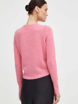 Vlněný svetr American Vintage růžový
